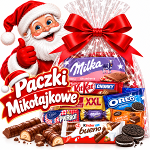 Kinder Milka Zestaw Prezentowy na Mikołajki Paczka Słodyczy  Dla dzieci  Firm Przedszkola 