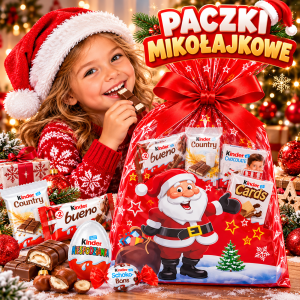 Zestaw Paczka Słodyczy Słodycze Kinder Jajko  Czekolada Baton Prezent Dla Dzieci  Święta  Urodziny