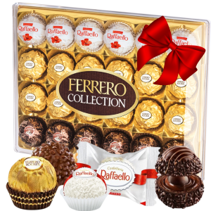 Zestaw Prezentowy Ferrero Praliny Bombonierka GOTOWY PREZENT Mikołaj Święta Boże Narodzenie 